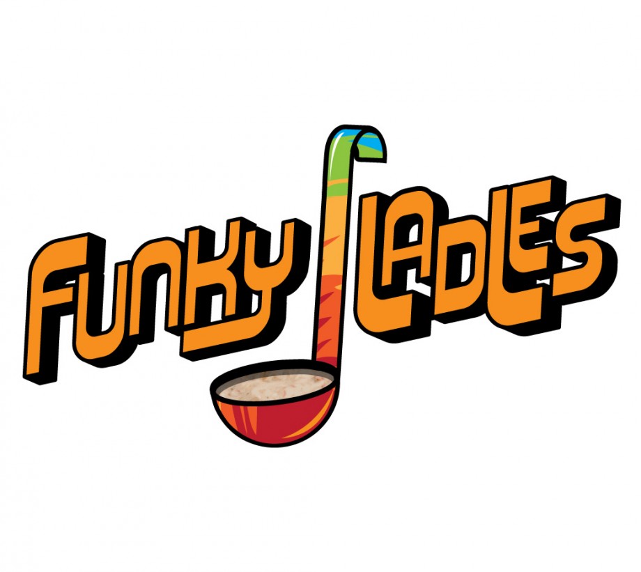 Logo design for Funky Ladles, a soup restaurant in Kent, Ohio