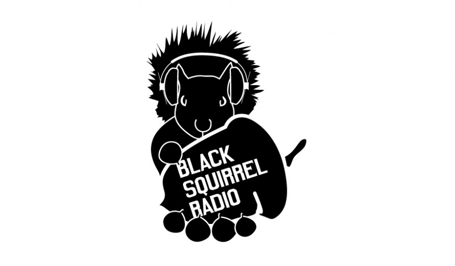 Logo design for Black Squirrel Radio, Kent State's student-run station.